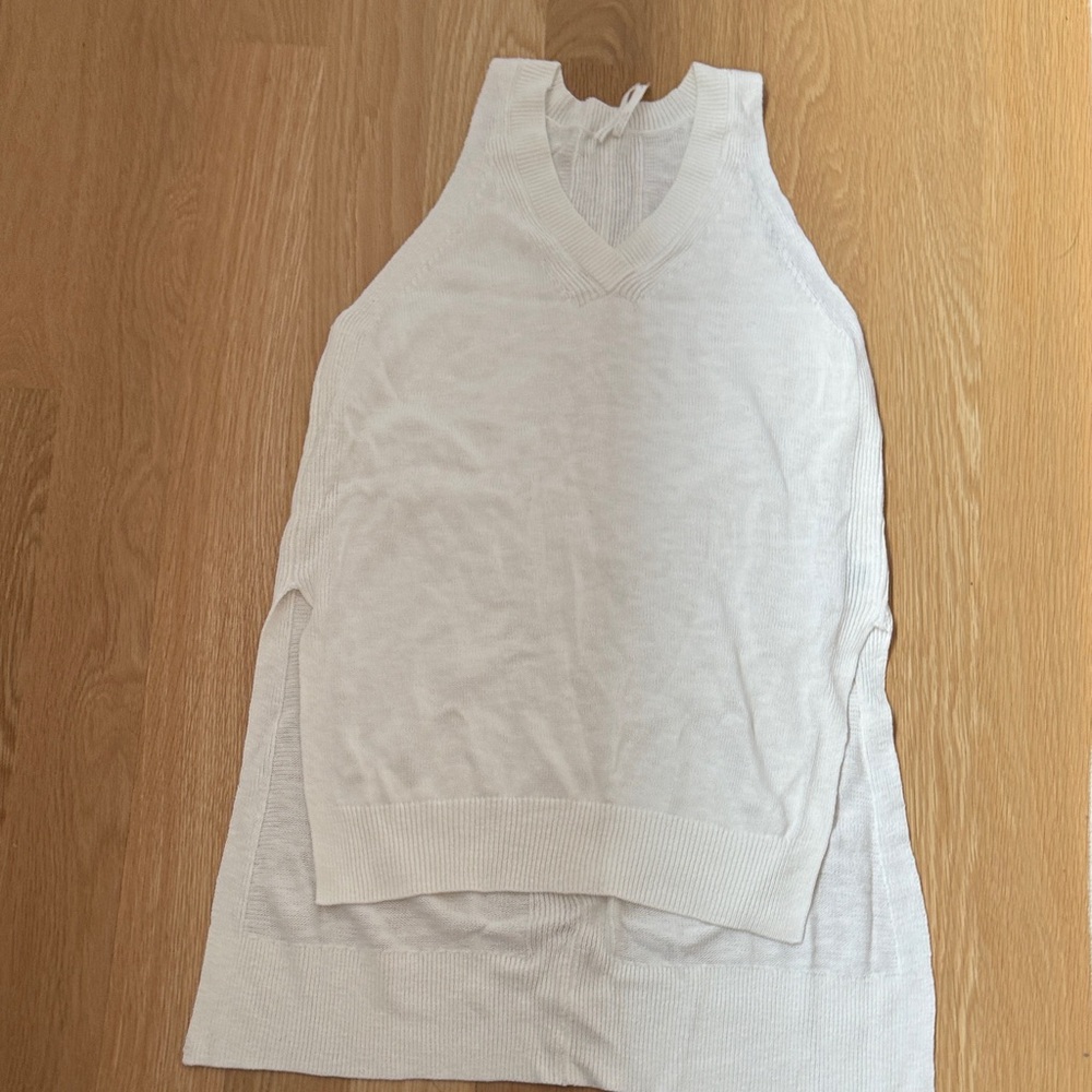 Anthropologie Cream Sleeveless Tank Top